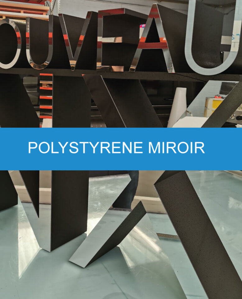 polystyrene facing miroir